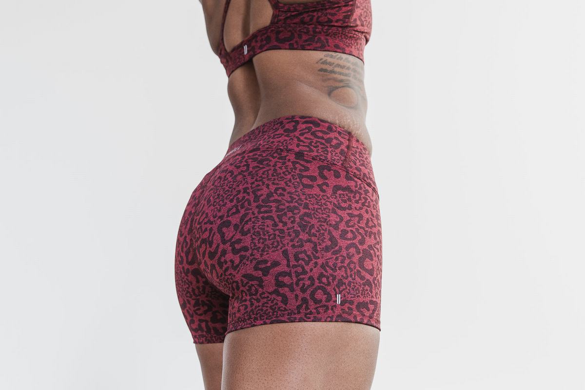 Nobull 2'' Plush Heather Women's Shorts Leopard | Australia (ZW4078)
